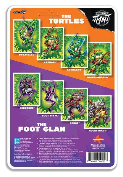 Teenage Mutant Ninja Turtles ReAction+ Actionfigur Wave 02 Rocksteady