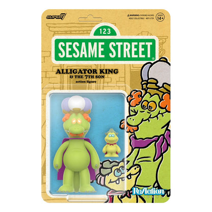 Sesamstraße ReAction Actionfigur Wave 04 Alligator King & 7th Son 10 cm