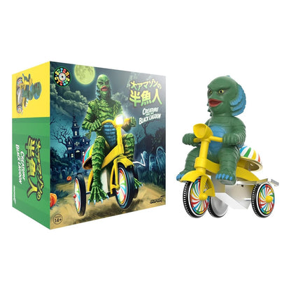 Universal Monsters Super Cycles Actionfigur Der Schrecken vom Amazonas (Dark Green with Yellow Trike) 13 cm