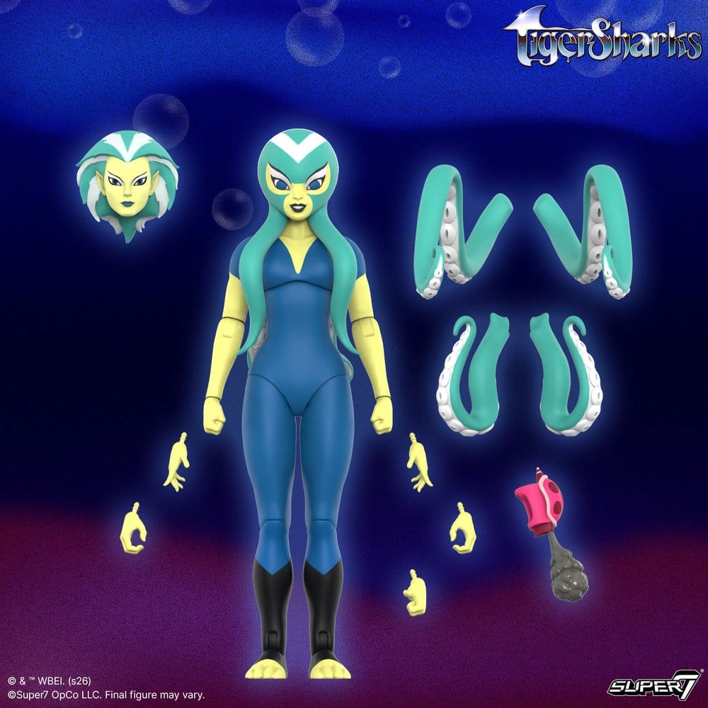 TigerSharks Ultimates Wave 01 Actionfigur Octavia (Hybrid) 18 cm