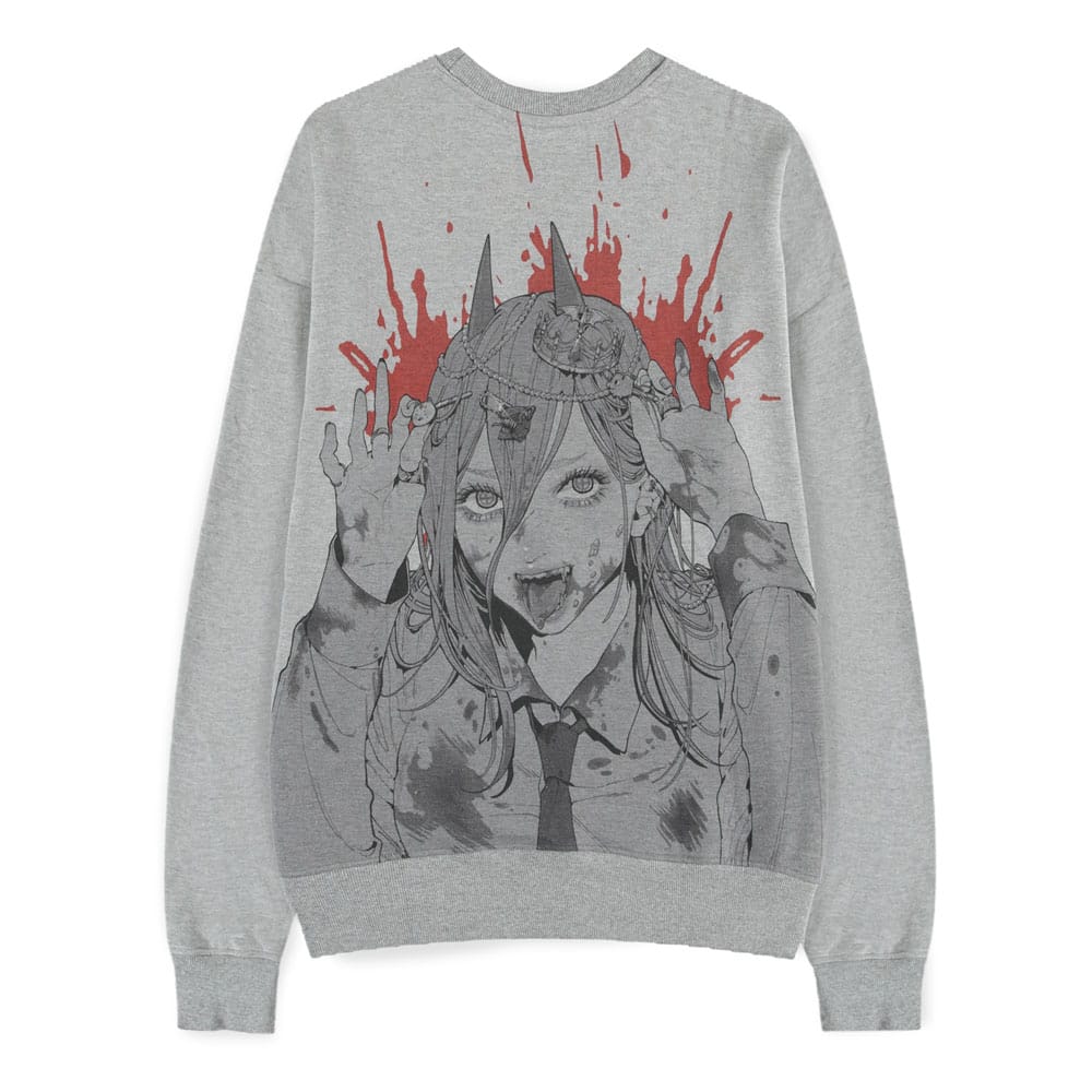 Chainsaw Man Pullover Power Grey Melange
