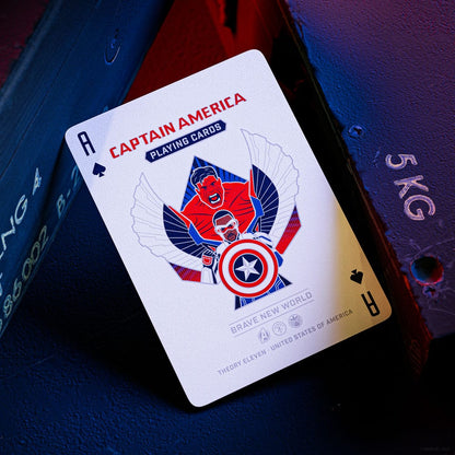 Captain America Spielkarten Patriotic Design
