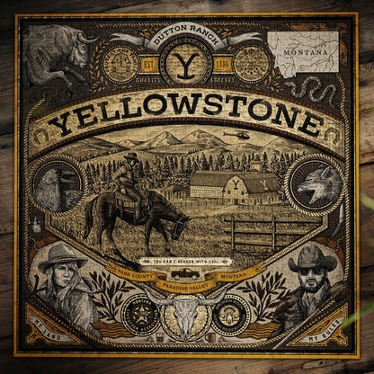 Yellowstone Multi-Dimensionales Puzzle (1000 Teile)