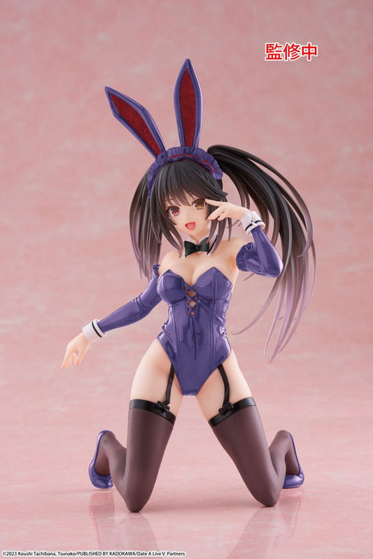 Date A Live V PVC Statue Desktop Cute Figure Kurumi Tokisaki Bunny Ver. Renewal 13 cm