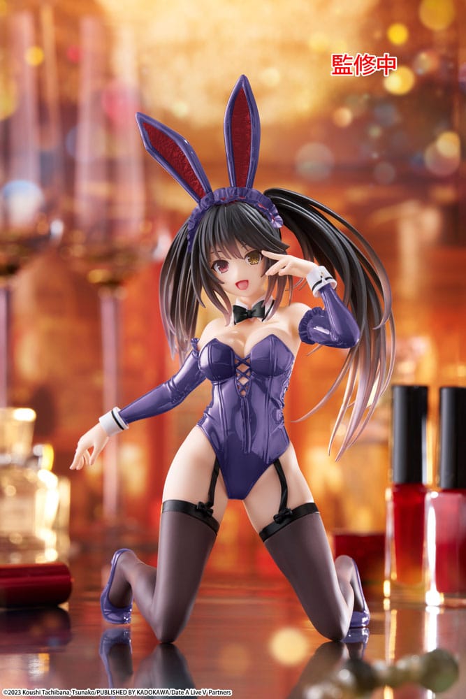 Date A Live V PVC Statue Desktop Cute Figure Kurumi Tokisaki Bunny Ver. Renewal 13 cm