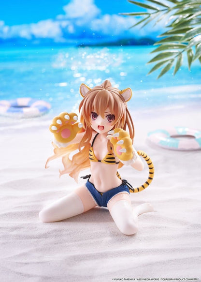 Toradora! Desktop Cute PVC Figur Taiga Aisaka (Tiger Costume Swimwear Ver.) 13 cm