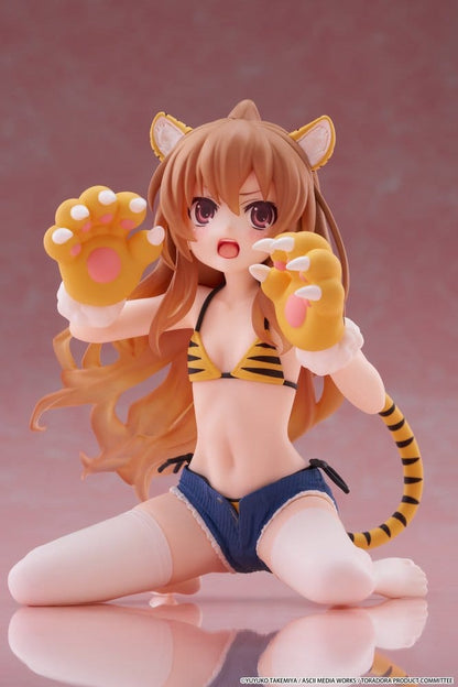 Toradora! Desktop Cute PVC Figur Taiga Aisaka (Tiger Costume Swimwear Ver.) 13 cm
