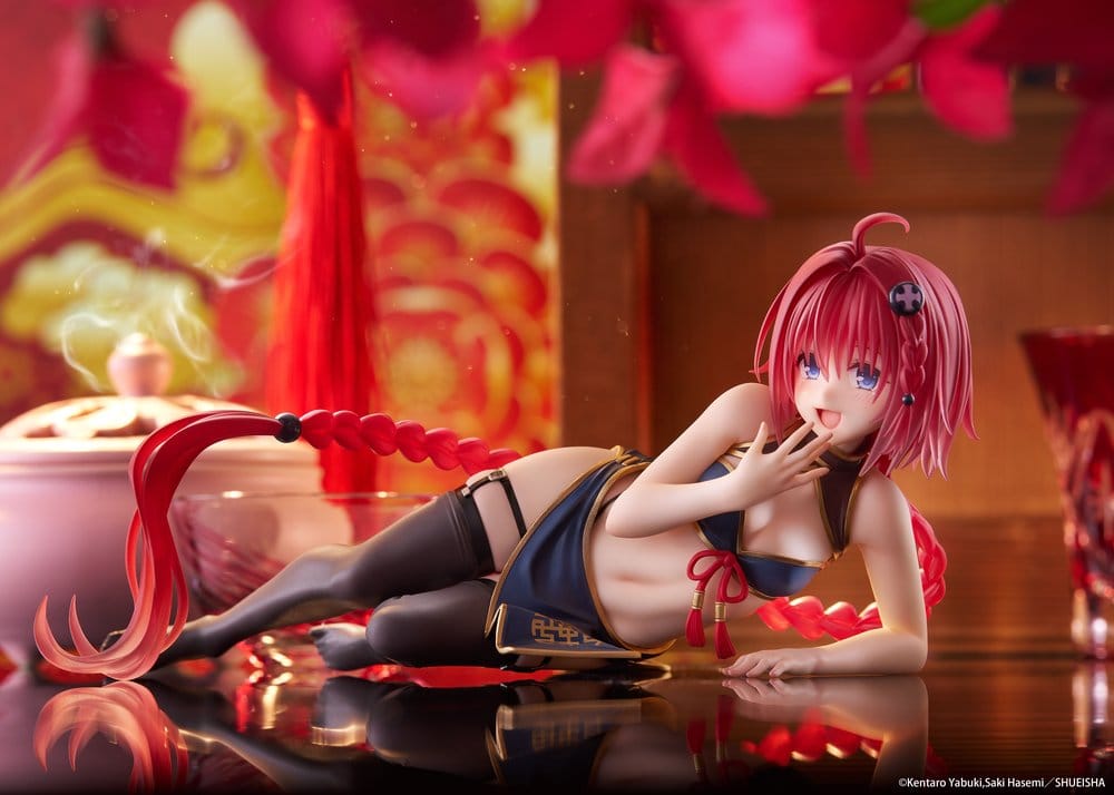 To Love-Ru Darkness Desktop Cute PVC Figur Mea Kurosaki (Chinese Dress Ver.) 13 cm