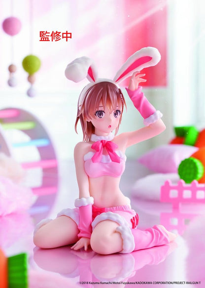 A Certain Scientific Railgun Moflock PVC Figur Mikoto Misaka (Fluffy Bunny Ver.) 13 cm