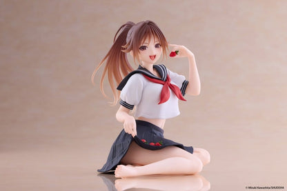 Strawberry 100% Desktop Cute PVC Figur Satsuki Kitaoji (School uniform Ver.) 18 cm