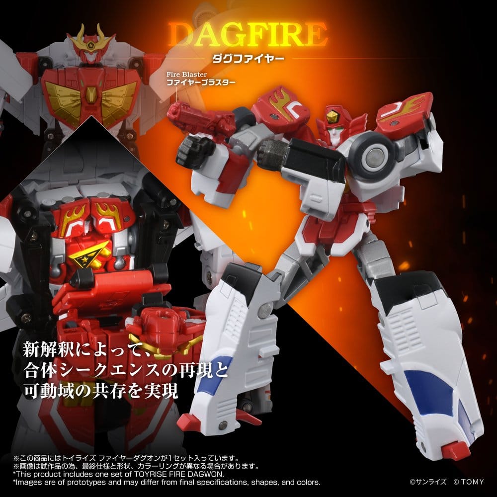 Brave Command Dagwon Toyrise Actionfigur Fire Dagwon 18 cm
