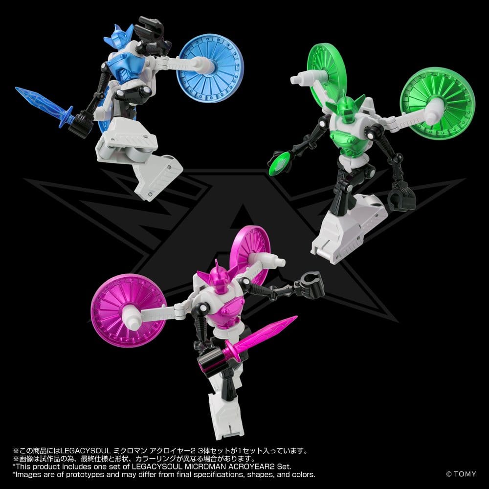 Microman Legacysoul Actionfiguren 3er-Pack Acroyear 2