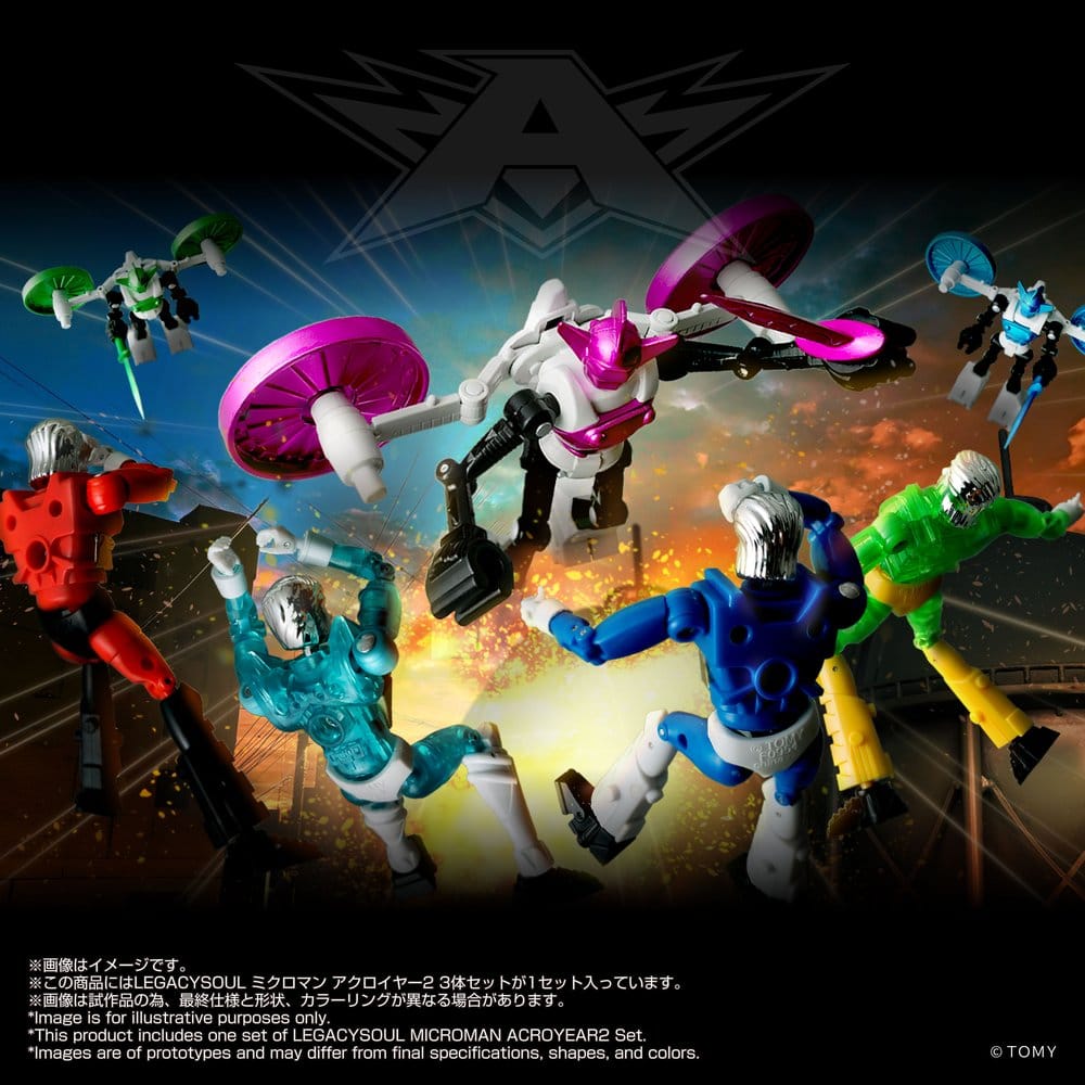 Microman Legacysoul Actionfiguren 3er-Pack Acroyear 2