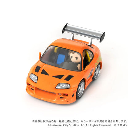 Fast & Furious Q-Village Fahrzeug mit Minifigur Toyota Supra JZA80 9 cm