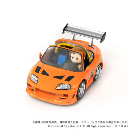 Fast & Furious Q-Village Fahrzeug mit Minifigur Toyota Supra JZA80 9 cm