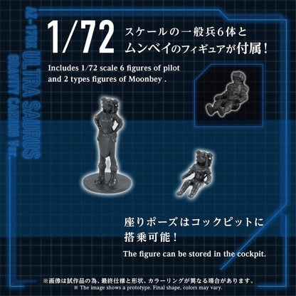 Zoids Plastic Model Kit 1/72 AZ-17DX Ultra Saurus Gravity Cannon Deluxe Version 58 cm