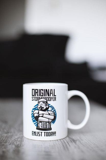 Original Stormtrooper Tasse Enlist Today White