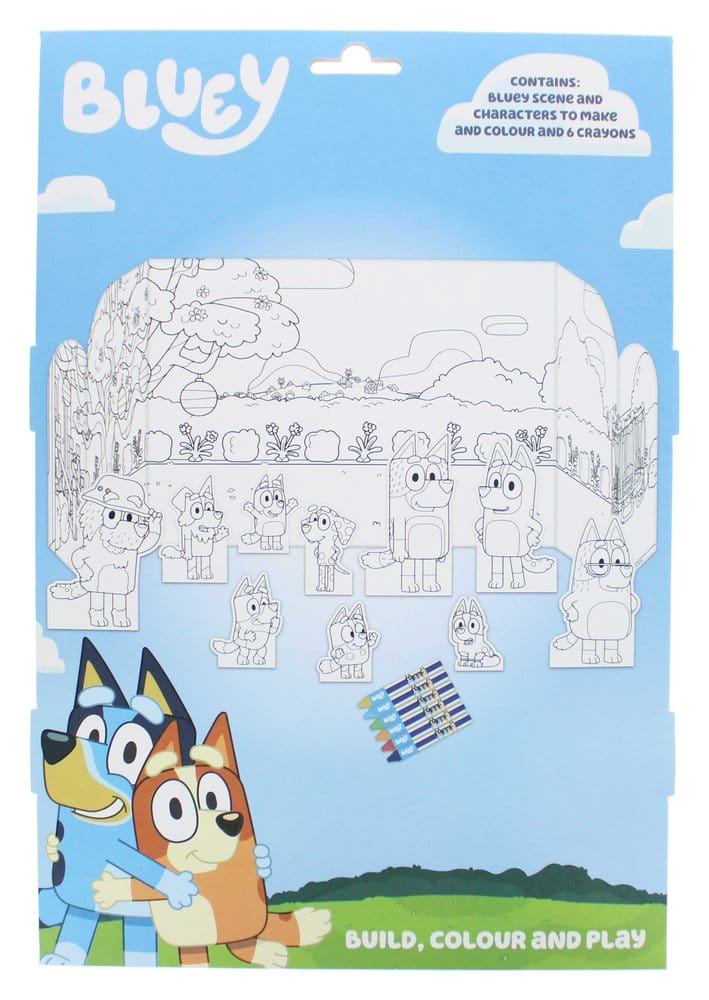 Bluey Ausmal- und Spielwelt Set