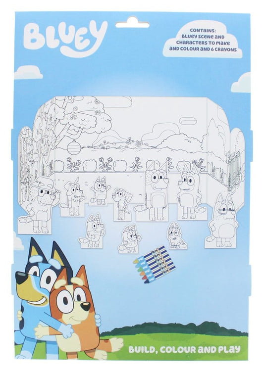 Bluey Ausmal- und Spielwelt Set