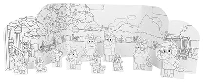 Bluey Ausmal- und Spielwelt Set