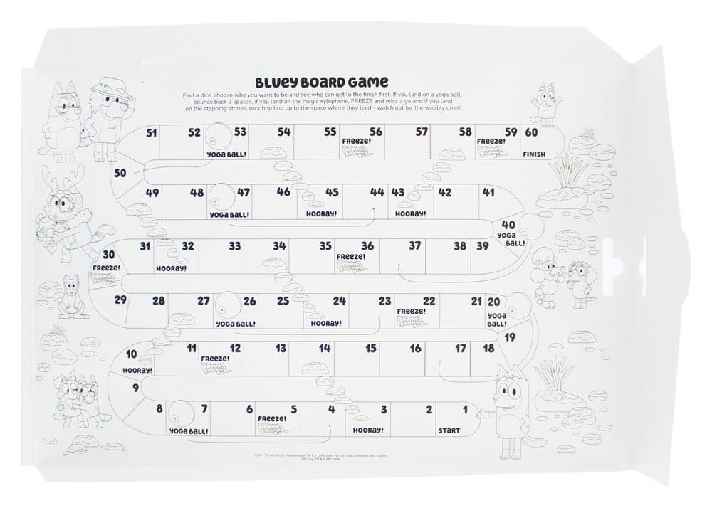 Bluey Ausmal- und Spielwelt Set