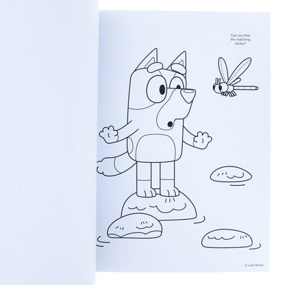 Bluey Malbuch A4 & Sticker Set
