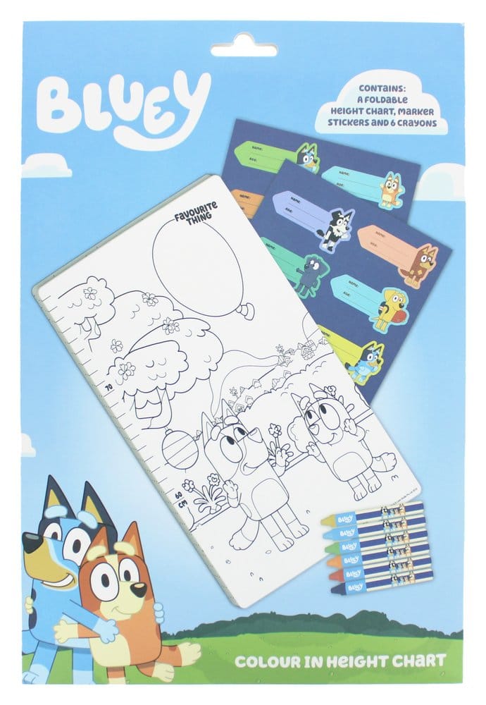 Bluey Mitwachs-Messlatte
