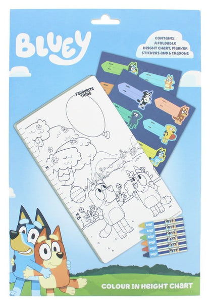 Bluey Mitwachs-Messlatte