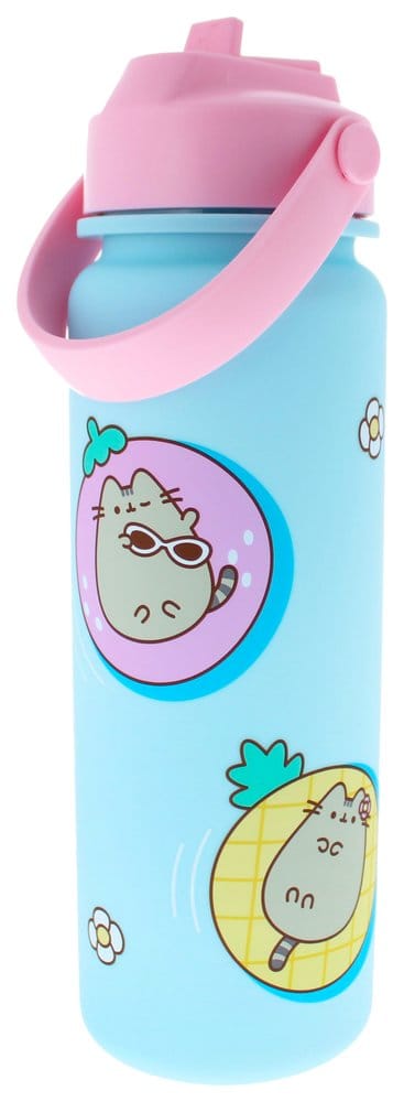Pusheen Trinkflasche Flip Top By The Pool Blau