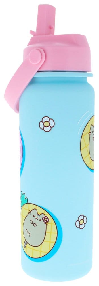 Pusheen Trinkflasche Flip Top By The Pool Blau