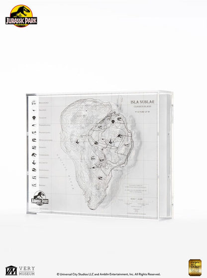 Jurassic Park Topographische Karte Isla Nublar