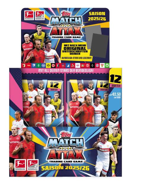 Bundesliga Match Attax Trading Cards 2025/26 Booster Display (36) *Deutsche Version*