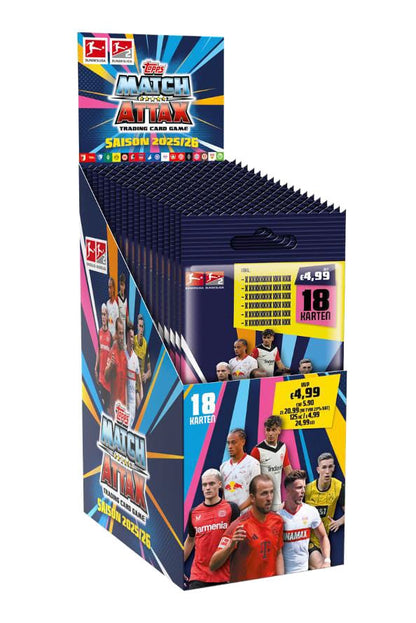 Bundesliga Match Attax Trading Cards 2025/26 Power Pack Display (14) *Deutsche Version*