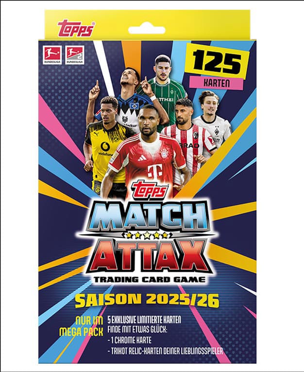 Bundesliga Match Attax Trading Cards 2025/26 Mega Pack *Deutsche Version*