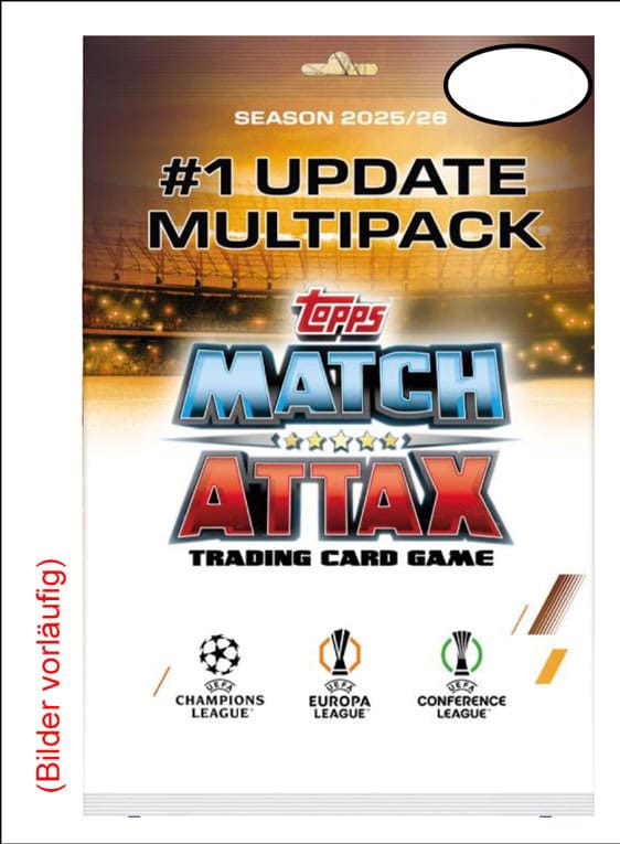 UEFA Champions League Match Attax Trading Cards 2025/26 Mega Multipack Update Scream Team *Deutsche Version*