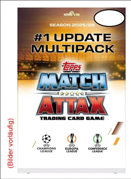 UEFA Champions League Match Attax Trading Cards 2025/26 Mega Multipack Update Scream Team *Deutsche Version*