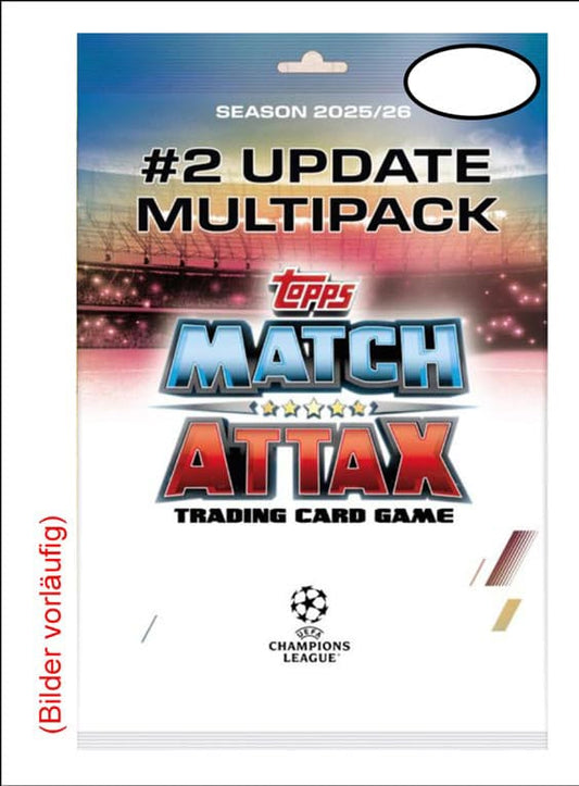 UEFA Champions League Match Attax Trading Cards 2025/26 Mega Multipack Update Star Ballers *Deutsche Version*