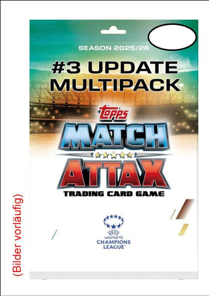 UEFA Women's Champions League Match Attax Trading Cards 2025/26 Mega Multipack Update Queens of Europe *Deutsche Version*