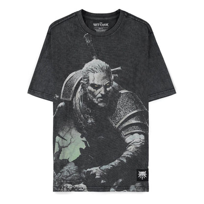 The Witcher Wild Hunt T-Shirt Geralt Washed  Größe L