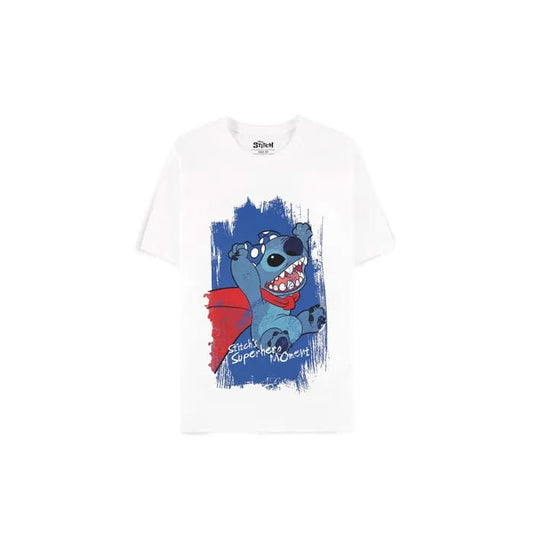 Lilo & Stitch T-Shirt Superhero White  Größe S