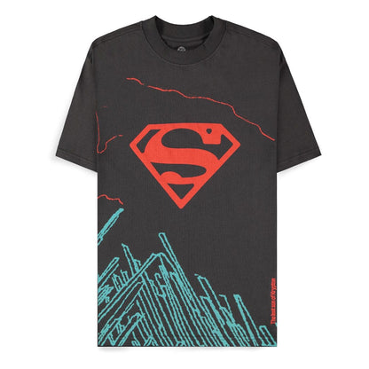DC Comics T-Shirt Superman Dark Grey son of Krypton Größe S
