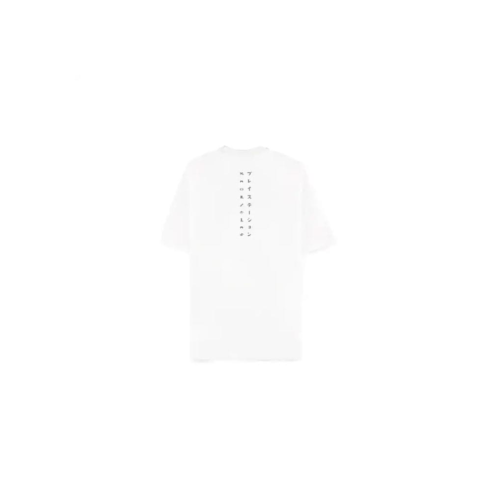 PlayStation T-Shirt Logo White Loose Fit Größe S