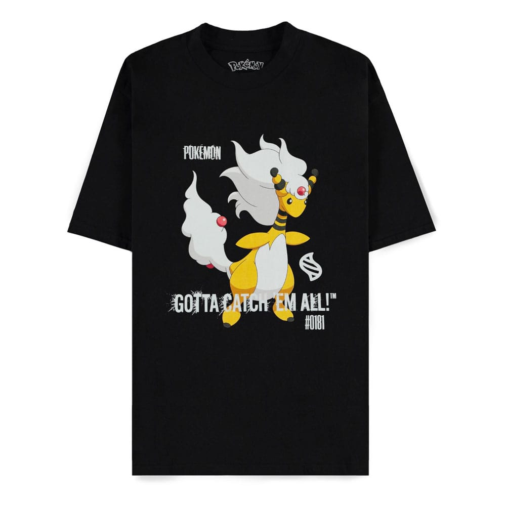Pokémon Mega Evolutions T-Shirt Mega Ampharos Gotta Catch Em All Größe S