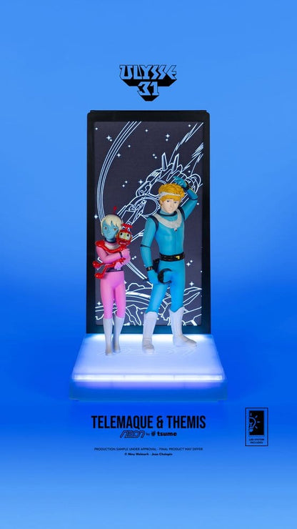 Ulysse 31 Neon Figur 1/9 Telemachus & Themis 20 cm