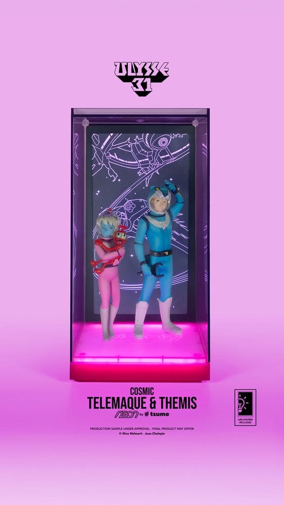 Ulysse 31 Neon Figur 1/9 Telemachus & Themis Cosmic Version 20 cm