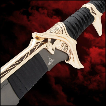Kit Rae Swords of the Ancients Replik Savathos-Mithrodin Kriegsschwert Gold Version 111 cm