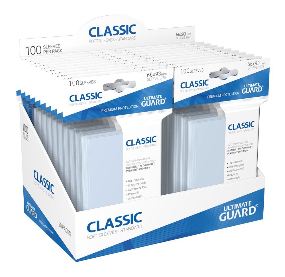Ultimate Guard Classic Soft Sleeves Standardgröße Transparent (100)