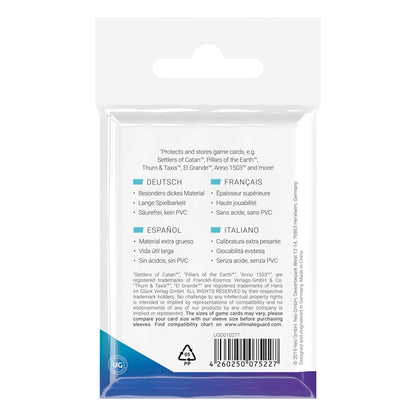 Ultimate Guard Premium Soft Sleeves für Brettspielkarten Mini European (50)