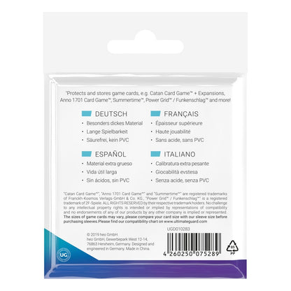 Ultimate Guard Premium Soft Sleeves für Brettspielkarten Quadratisch (50)