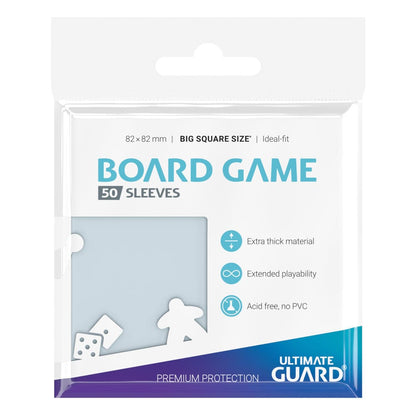 Ultimate Guard Premium Soft Sleeves für Brettspielkarten Quadratisch Groß (50)